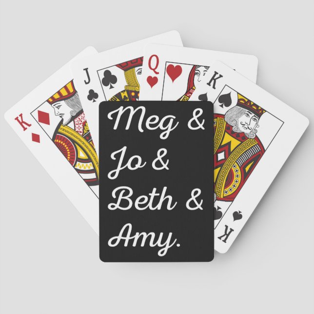 Små kvinnor casinokort (Baksidan)