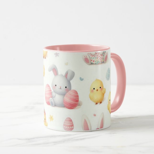 Små kycklingar & Bunnys Mugg (Framsida höger)