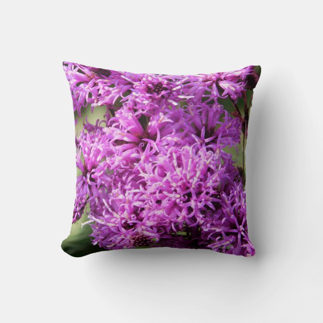 Små lila vildblommor kudde (Framsida)