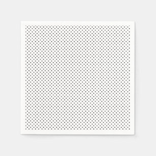 Små lilla Polka dots Black and White Pappersservett