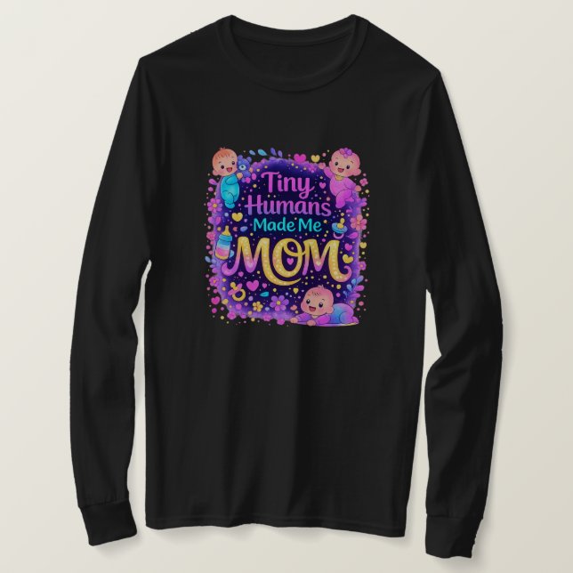 Små Människor Gjorde Mig Till Mamma Tröja | Söt Ma (Design framsida)