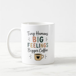 Små Människor Stora Känslor Större Kaffe Kaffemugg