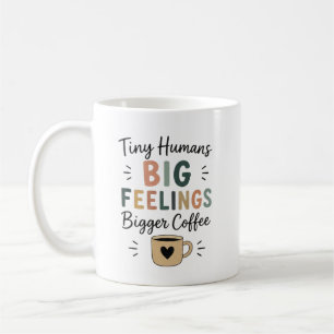 Små Människor Stora Känslor Större Kaffe Kaffemugg