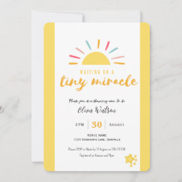 Små Miracle sol, Premium Baby Shower-inbjudan Inbjudningar