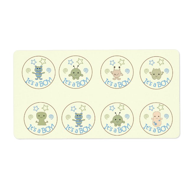 Små monster som söker efter chokladchoklad Kiss-fa Fraktsedel (Framsidan)