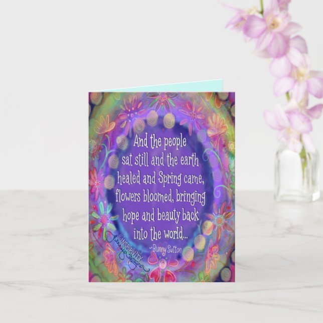 Små "och folk fortfarande" kort (Orkide)