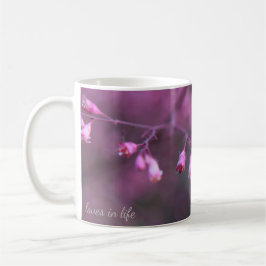 Små, ömtåliga Rosa Flowers Kaffemugg