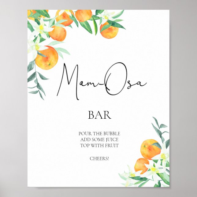 Små orangar \ Mamma-osa pub Poster (Framsidan)