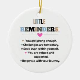 Små påminnelser om inspirationsmotiv julgransprydnad keramik