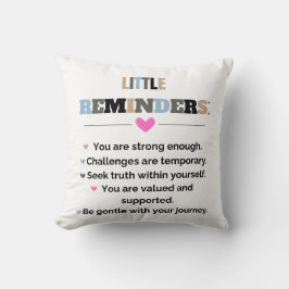 Små påminnelser om inspirationsmotiv kudde