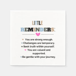 Små påminnelser om inspirationsmotiv pappersservett