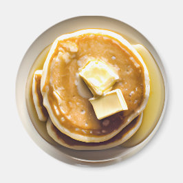 Små pankor med sirap Food Magnet