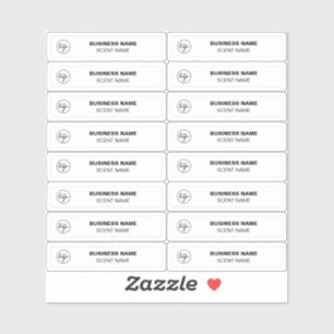 Små Parfym-exempeletiketter 0,5 x 1,8 Klistermärken