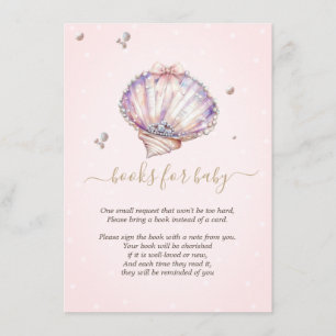 Små Pärlsnäckor Diamanter Prickar Baby Shower Tilläggskort