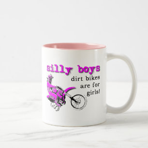 Små Pojkar Dirt Bike Motocross Rolig Mugg Humor