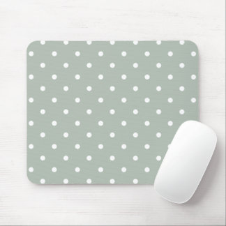 Små Polka dots Mönster: Sage-Grönt Musmatta