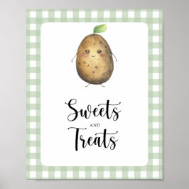 Små potatis - godis och barndusch poster