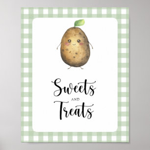 Små potatis - godis och barndusch poster