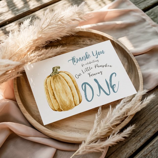 Små Pumpa Pojkar Höst Födelsedag Tack (Skapare uppladdad)