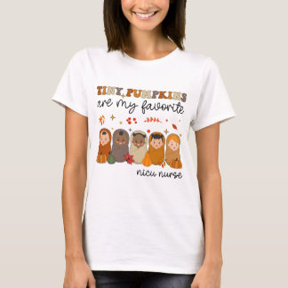 Små pumpor är min favorit Höst NICU Sjuksköterskeg T Shirt