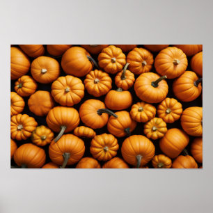 Små pumpor för Halloween Poster