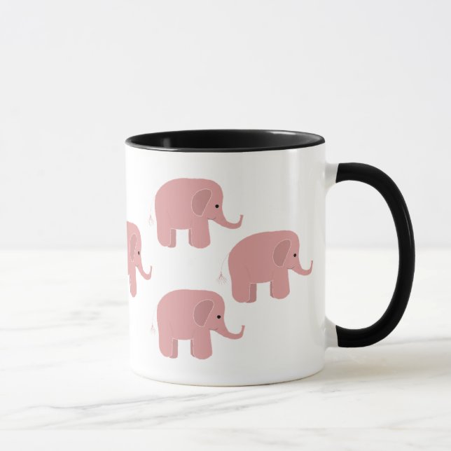 Små Rosa Elefanter Mugg (Höger)