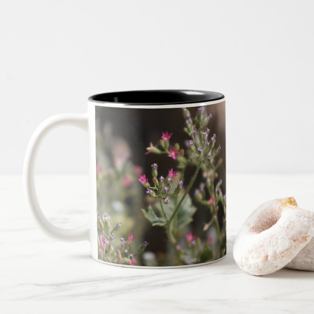 Små Rosa Vildblommor Coachella Valley Wildlife Tw Två-Tonad Mugg (Med munk)