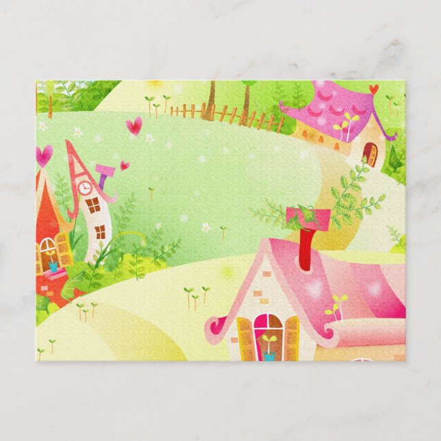 små rosor vykort (Framsida)