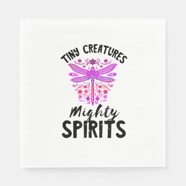 Små skapelser Mäthetssprit Insekt Dragon Pappersservett (Framsidan)