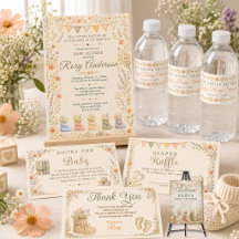 Små Skor att Fylla Blommig Bebis Shower