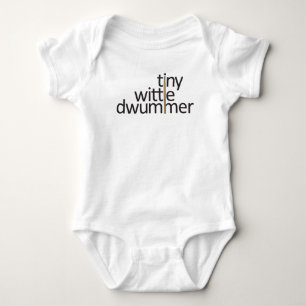 Små små framtida Drummer Musician Baby Talk Roli T Shirt
