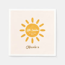 Små solsken Soliga baby shower-servetter