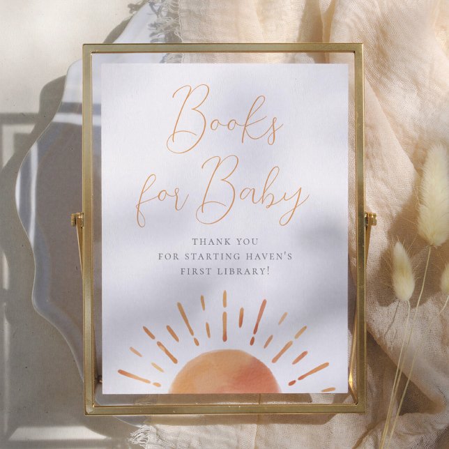 Små solstråle baby shower-böcker för bebis poster (Skapare uppladdad)