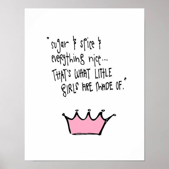 Små soporna socker och kryddor poster (Framsidan)