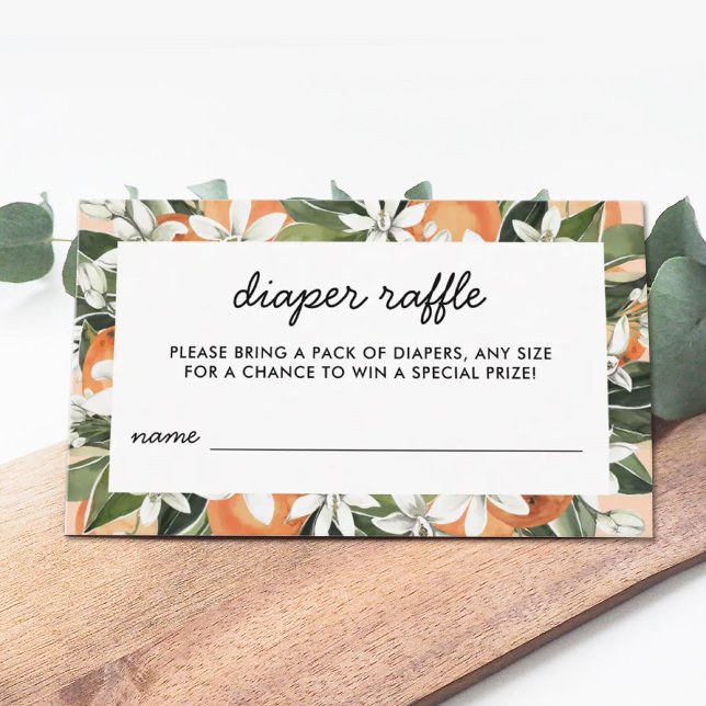 Små söta baby shower blöjanlott tilläggskort (Skapare uppladdad)