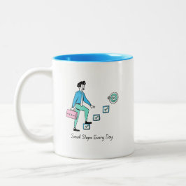 Små steg, daglig förflyttning Mugg