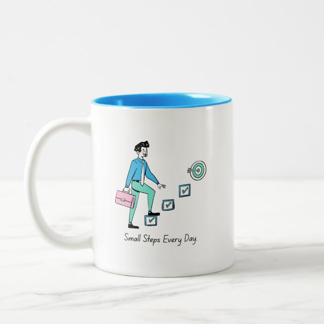 Små steg, daglig förflyttning Mugg (Vänster)