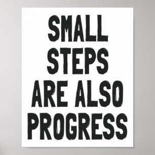 Små steg framåt - Motiveringsoffert Poster