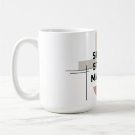 Små Steg Räknas Geometrisk Mugg