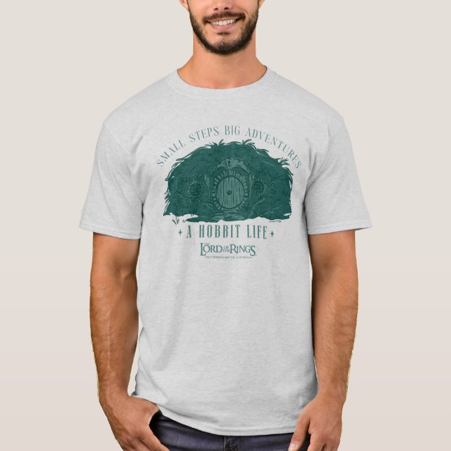 Små steg, stora äventyr - En hobbits liv T Shirt (Framsida)
