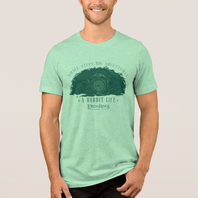 Små steg, stora äventyr - En hobbits liv T Shirt (Framsida)