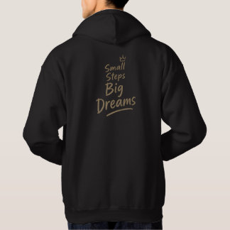 Små Steg Stora Drömmar Inspirerande Motiverande Hoodie