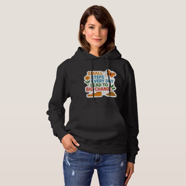 Små steg, stora förändringar - Motiv 🌱 T Shirt (Hel framsida)