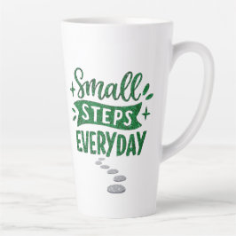 Små Steg Varje Dag Inspirerande Latte Mugg