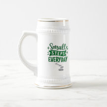 Små Steg Varje Dag Inspirerande Mugg