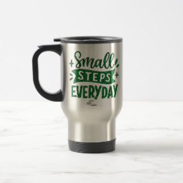 Små Steg Varje Dag Inspirerande Mugg