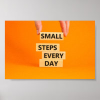Små steg varje dag poster