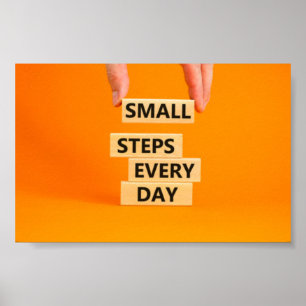 Små steg varje dag poster