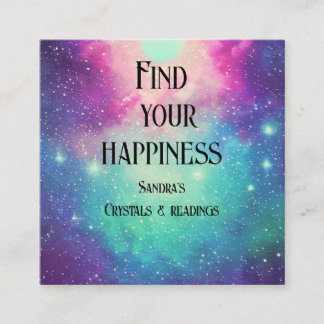 Små stjärnor, nebula galaxy, färglöst nära fyrkantigt visitkort