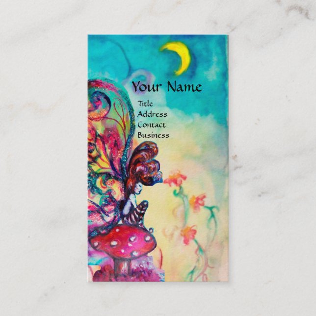 Små svampar på natten, Fantasy Visitkort (Framsida)
